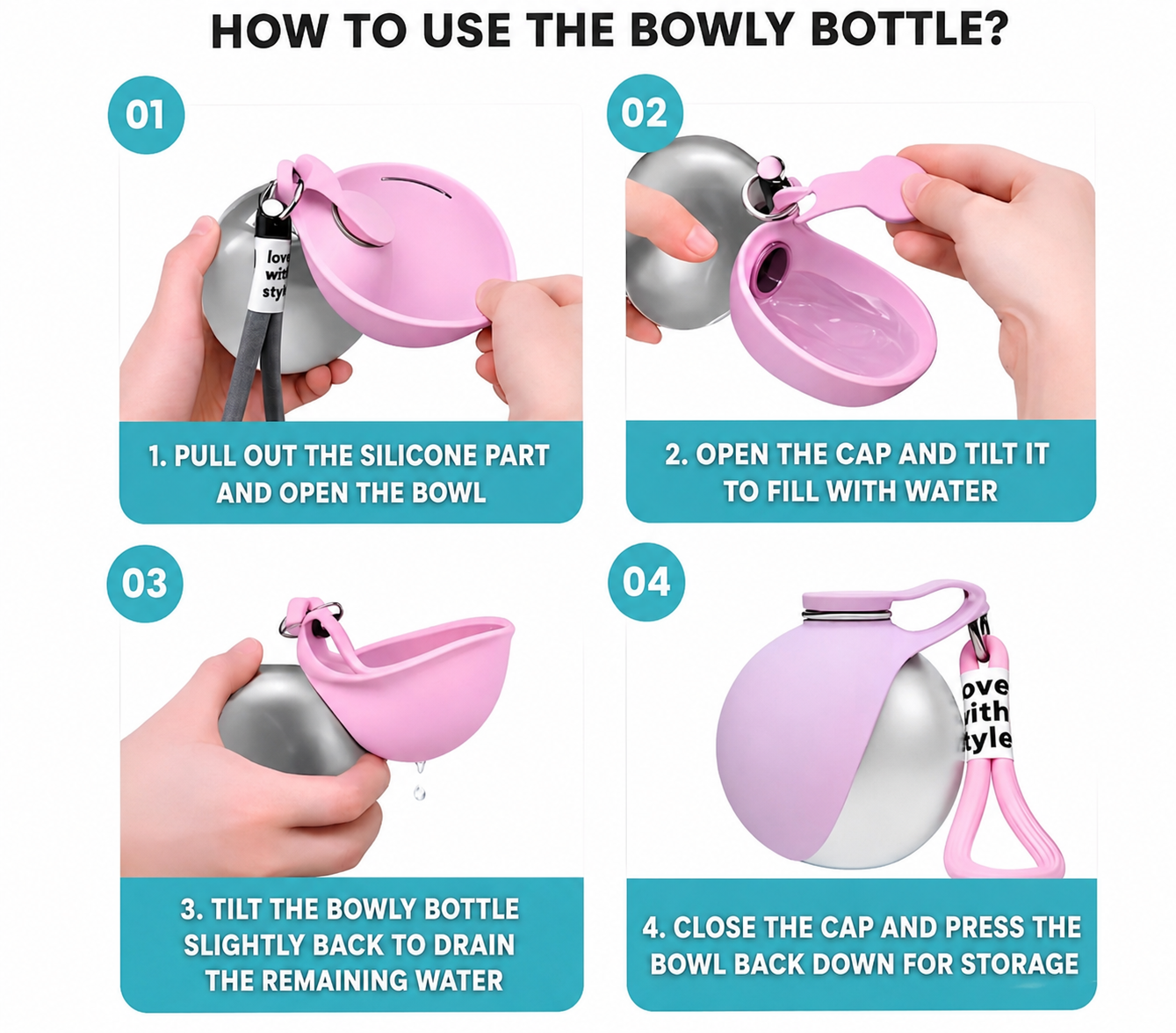 Bowly : Travel dog bowl